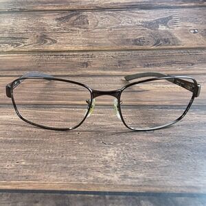 Ray-Ban RB3413 Eyeglasses Frames Mens Brown Metal Rectangle Made In Italy 59mm